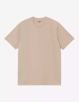 Camiseta SCRIPT EMBROIDERY - Fleur de Sel / White
