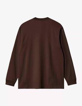 Camiseta Manga Larga CARHARTT WIP CHASE - Tobacco / Gold