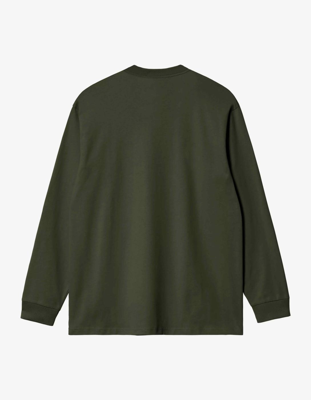 Camiseta Manga Larga CARHARTT WIP CHASE - Olive / Gold
