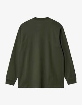 Camiseta Manga Larga CARHARTT WIP CHASE - Olive / Gold