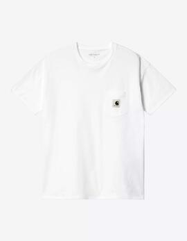 Camiseta W' CARHATT WIP POCKET - White