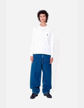 Camiseta W' CARHARTT WIP L/S POCKET - White