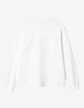 Camiseta W' CARHARTT WIP L/S POCKET - White