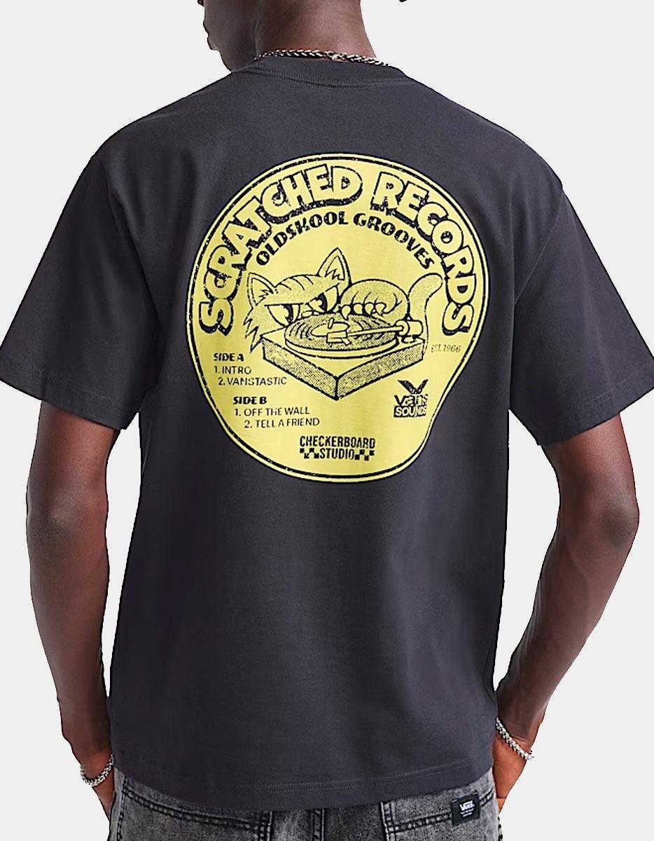 Camiseta VANS SCRATCHED RECORDS - Black