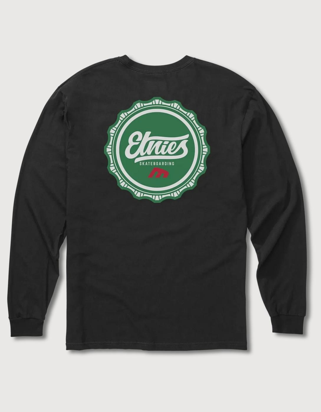 Camiseta Manga Larga ETNIES BOTTLE CAP - Black