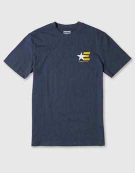 Camiseta ETNIES AMERICA - Navy/White/Yellow