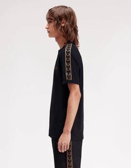 Camiseta FRED PERRY M4613 - Black/Shadedston
