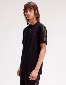 Camiseta FRED PERRY M4613 - Black/Shadedston
