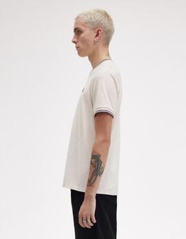 Camiseta FRED PERRY M1588 - Porridge Marl/Anchor Grey