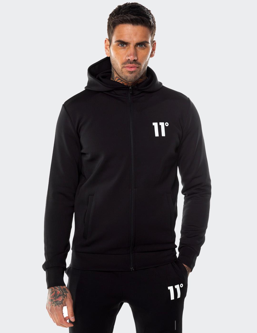 Sudadera Eleven Degree CORE ZIP - Black