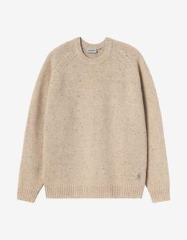Jersey CARHARTT WIP ANGLISTIC - Speckled Fleur de Sel