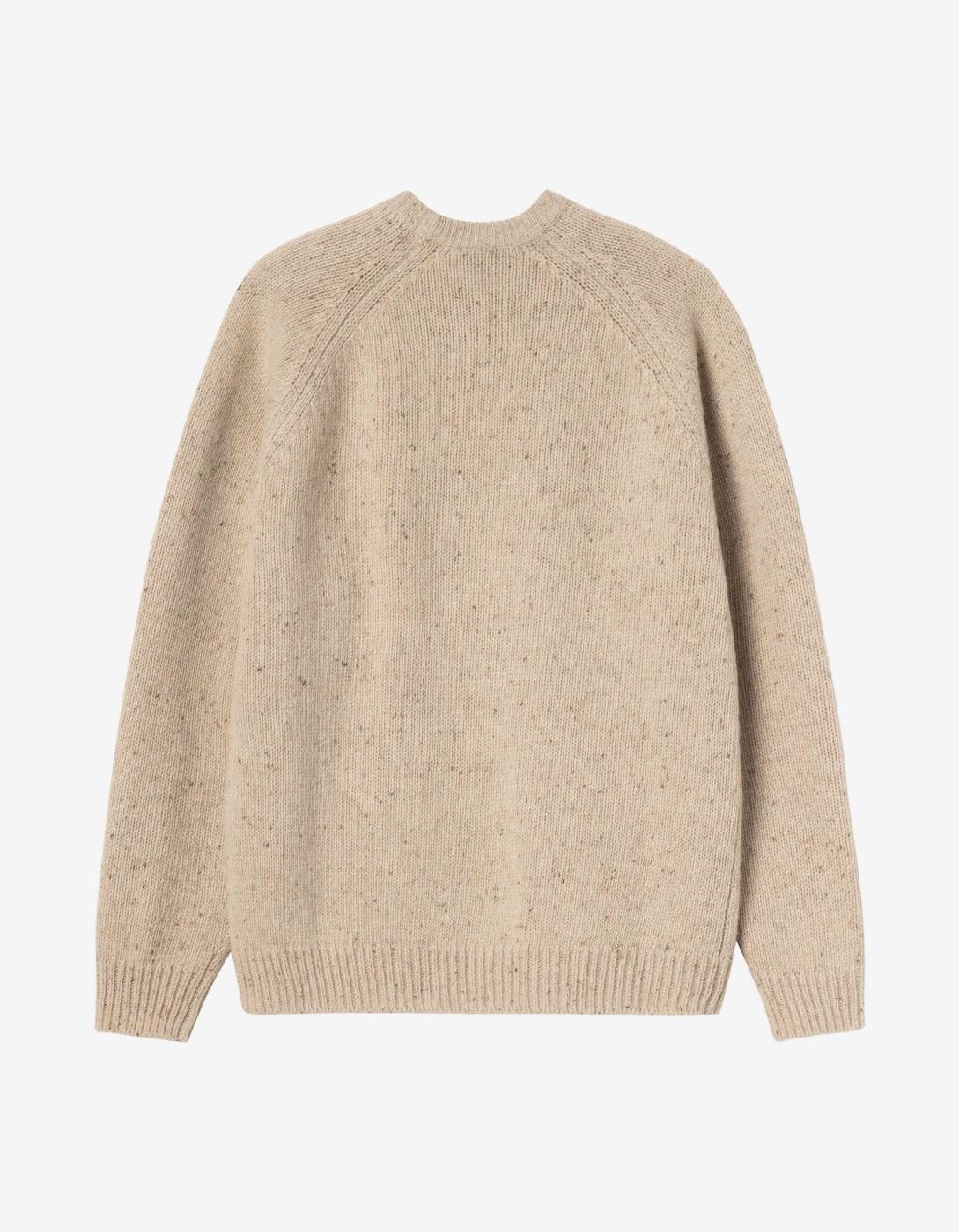 Jersey CARHARTT WIP ANGLISTIC - Speckled Fleur de Sel