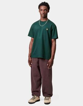 Camiseta CARHARTT WIP CHASE - Dark Fir / Gold