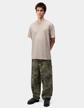 Camiseta CARHARTT WIP CHASE - Fleur De Sel / Gold