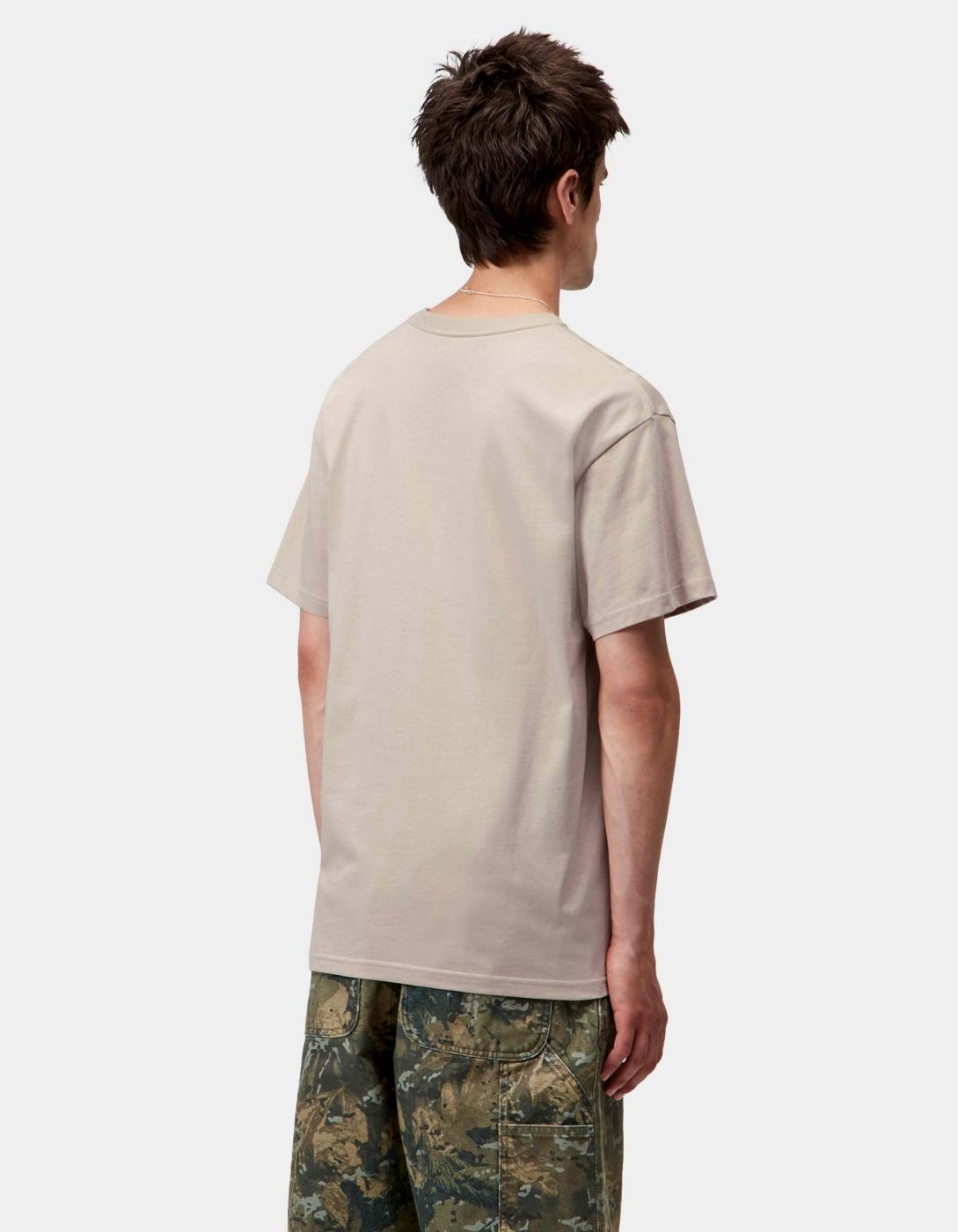 Camiseta CARHARTT WIP CHASE - Fleur De Sel / Gold