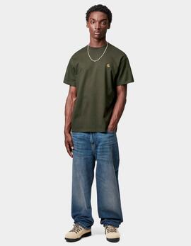 Camiseta CARHARTT WIP CHASE - Olive / Gold
