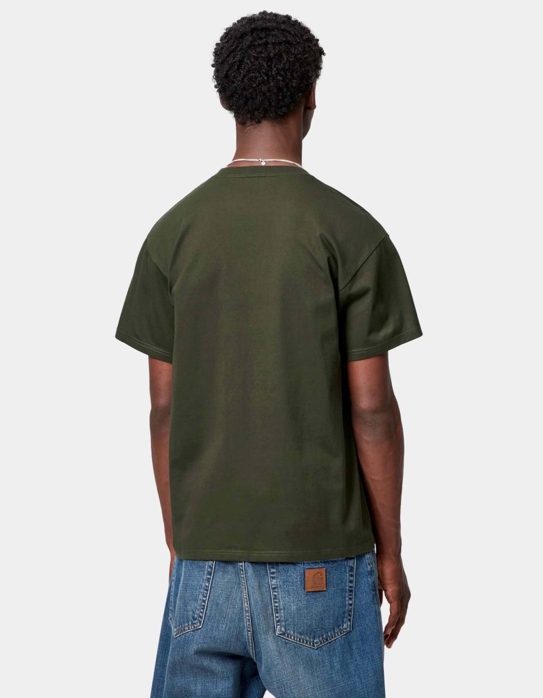 Camiseta CARHARTT WIP CHASE - Olive / Gold