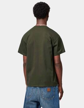 Camiseta CARHARTT WIP CHASE - Olive / Gold