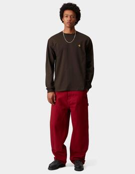 Camiseta Manga Larga CARHARTT WIP CHASE - Tobacco / Gold