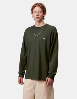 Camiseta Manga Larga CARHARTT WIP CHASE - Olive / Gold