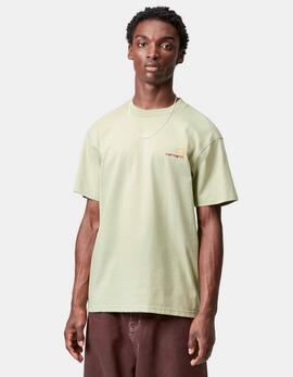 Camiseta CARHARTT WIP AMERICAN SCRIPT - Pale Olive