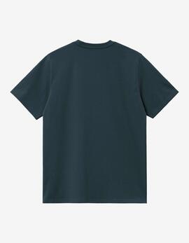 Camiseta CARHARTT WIP POCKET - Deep Lagoon