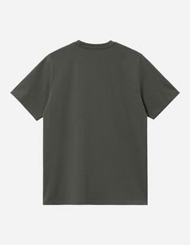 Camiseta CARHARTT WIP SCRIPT EMBROIDERY - Opuntia / White