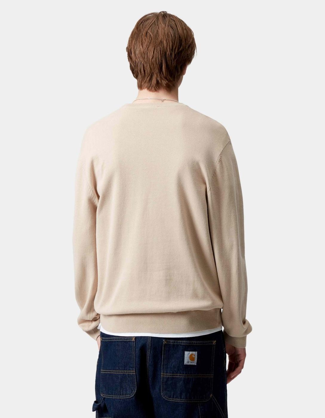 Jersey Carhartt Wip MADISON - Fleur De Sel / Black