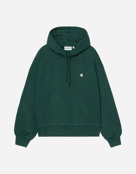 Sudadera W' CARHARTT WIP HOODED CASEY - Dark Fir / Silver