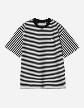Camiseta W' CARHARTT WIP VERNER - Black / Wax