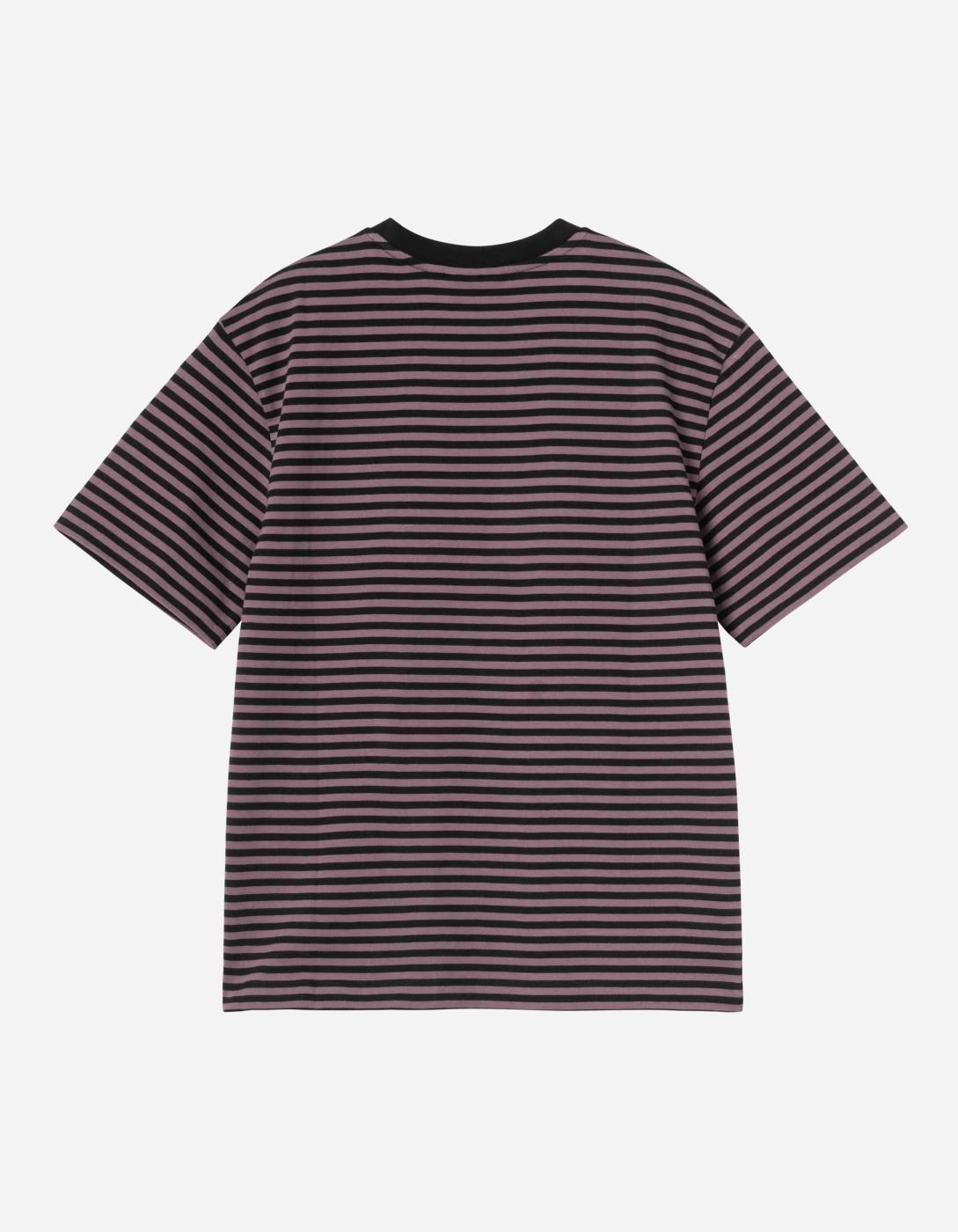 Camiseta W' CARHARTT WIP VERNER - Black / Phlox