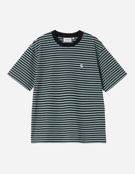 Camiseta W' CARHARTT WIP VERNER - Black / Citadel