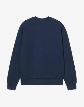 Sudadera Crew SCRIPT EMBROIDERY - Jupiter / White