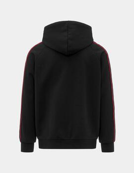 Sudadera Capucha KAPPA MADISON 2 - Black/Red Racing/Whit