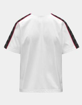 Camiseta KAPPA ADI - White/Black/Red Racing