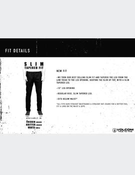 Pantalón Volcom FRICKIN MODERN TAP - Black