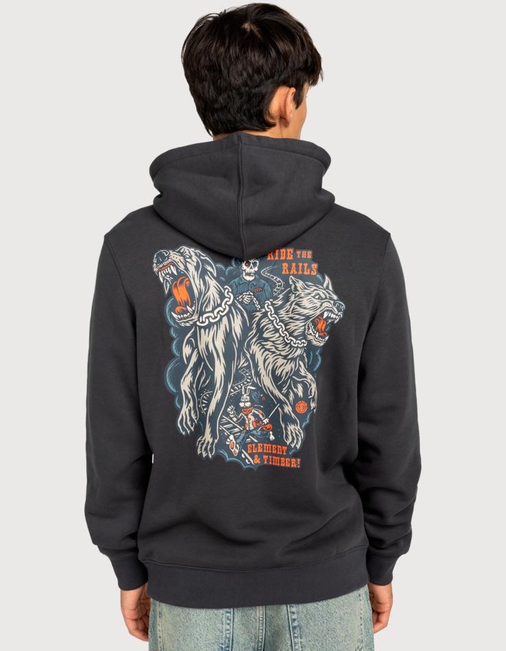 Sudadera Capucha ELEMENT TIMBER GUARD - Off Black