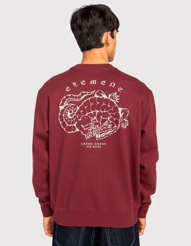 Sudadera Crew ELEMENT ALIGATOR - Zinfandel