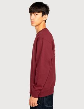 Sudadera Crew ELEMENT ALIGATOR - Zinfandel