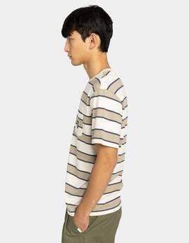 Camiseta ELEMENT ICON LABEL PKT - Oat Milk/Aluminum