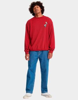 Sudadera Crew VOLCOM FA JJ VILLARD - Lifeguard Red