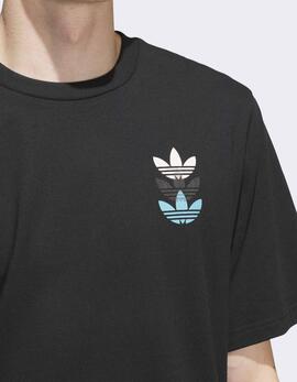Camiseta ADIDAS SKATE TR TRE - Black/Preloved Blue