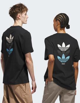 Camiseta ADIDAS SKATE TR TRE - Black/Preloved Blue
