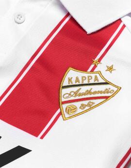 Camiseta KAPPA AUTHENTIC ODEN - White/Red Racing/Black