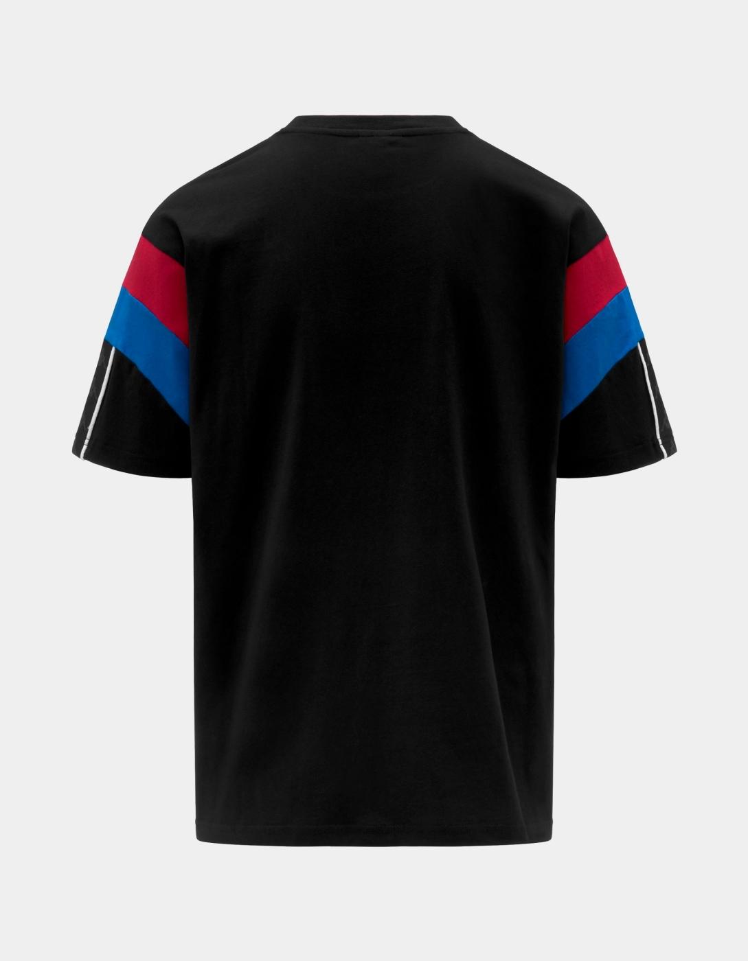 Camiseta KAPPA OTTO - Black/Red Racing/Blue Sea