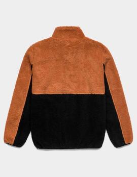 Forro Polar KAPPA AUTHENTIC OLYA - Brown/Lt Honey/Black