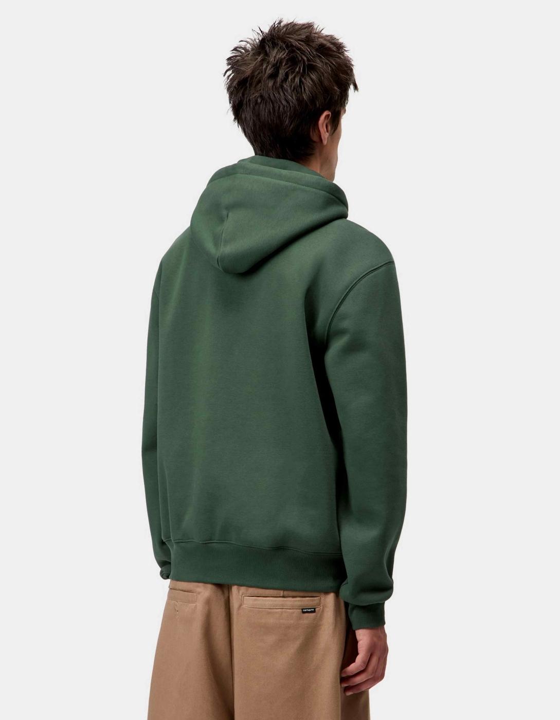 Sudadera Cap. CARHARTT WIP SWEAT- Sycamore Tree / Phlo