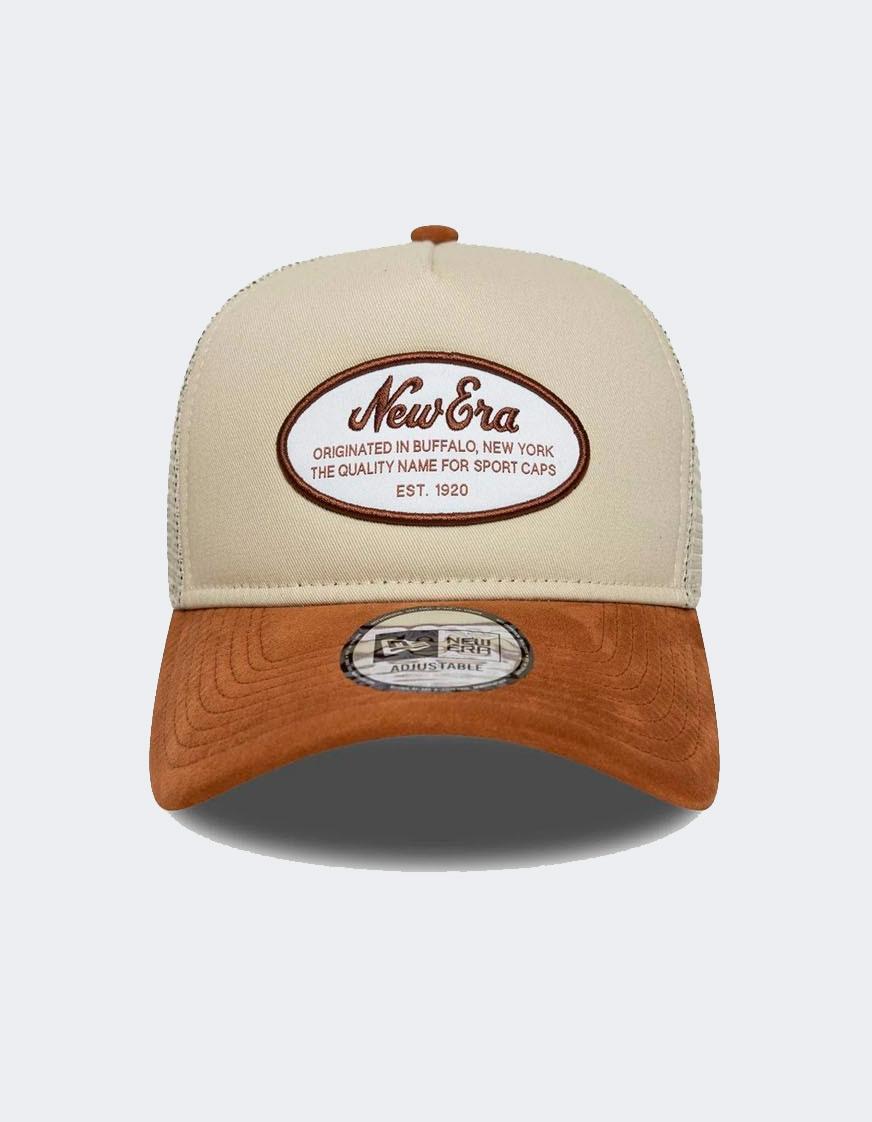 Gorra NEW ERA OVAL PATCH SUEDE TRUCKER NEWERA  - Light Bei