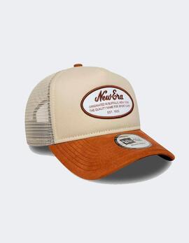 Gorra NEW ERA OVAL PATCH SUEDE TRUCKER NEWERA  - Light Bei