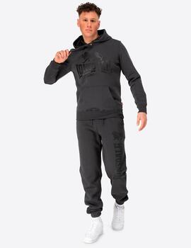 Sudadera Capucha LONSDALE GO SPORT 2 - Anthracite/Black